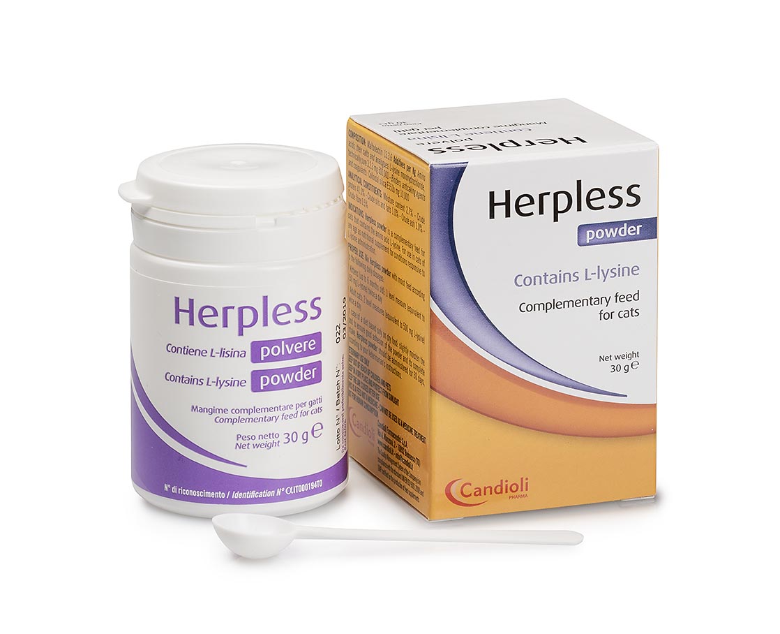 Herpless Powder And Facile To Support Cats With Feline Herpes Virus